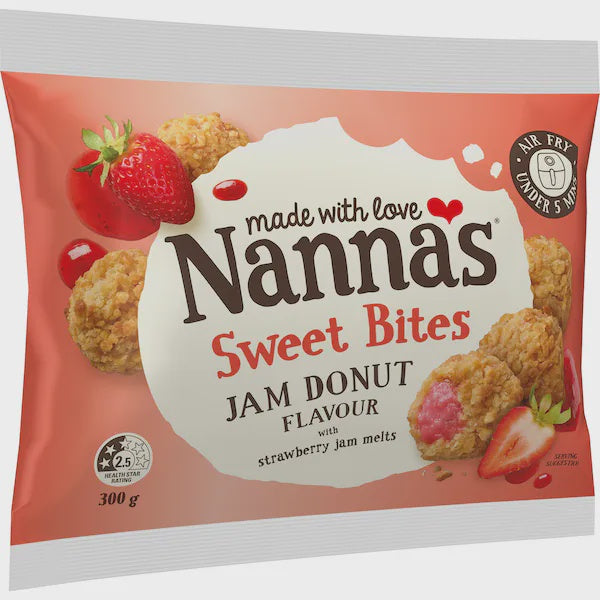 Nanna's Sweet Bites Jam Donut Flavour 300g