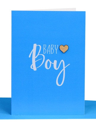 Blue Baby Boy Greeting Card