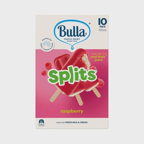 Bulla Splits Raspberry 10 Pack