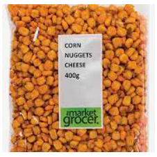 The Market Grocer Corn Nuggets Cheese 400g