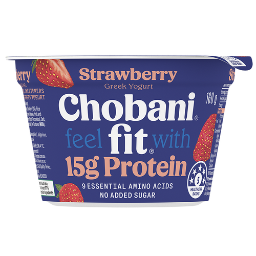 Chobani Fit Strawberry Greek Yogurt 160g