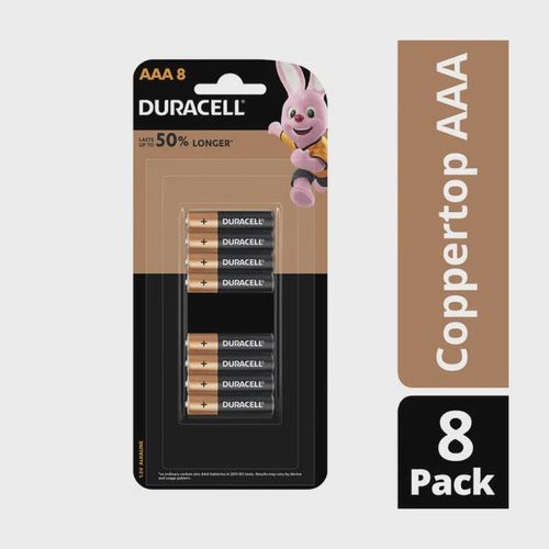 Duracell Coppertop Batteries AAA 8 pk