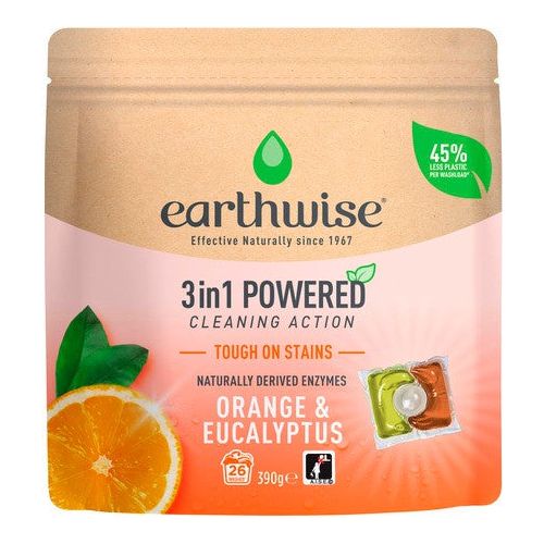 Earthwise Orange & Eucalyptus Laundry Capsules 26 Pk 390g