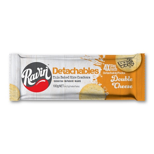 Ravin' Detachable Cracker Double Cheese 100g