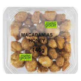 The Market Grocer Honey Macadamias Honey 140g