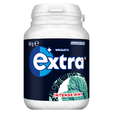 Wrigley's Extra Intense Mint Gum Sugarfree 64g