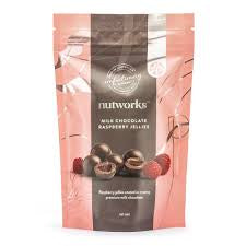 Nutworks Milk Chocolate Raspberry Jellies 150g