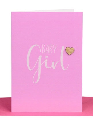 Pink Baby Girl Greeting Card