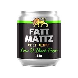 Fatt Mattz Beef Jerky 35g - Lime & Black Pepper