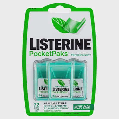 Listerine Pocketpaks Freshburst 72 Strips