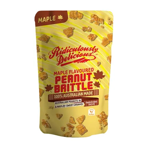 Ridiculously Delicious Maple Peanut Brittle 180g