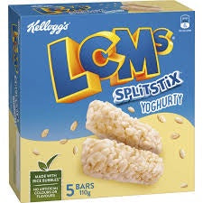 Kellogg's LCMs Split Stix Yoghurty Bars 5 Pk