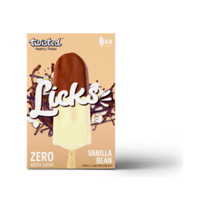 Twisted Licks - Vanilla Bean Choc Dipped 4 x 80ml