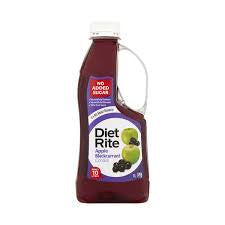 Diet Rite Cordial Apple Blackcurrant 1L