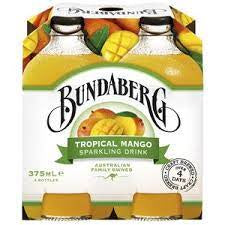 Bundaberg Tropical Mango Sparkling Drink 4x375ml