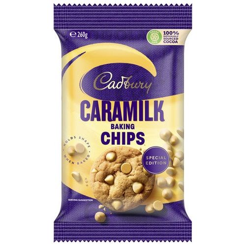 Cadbury Baking Chips Caramilk 260g