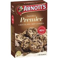 Arnotts premier biscuits choc chip cookie 310g