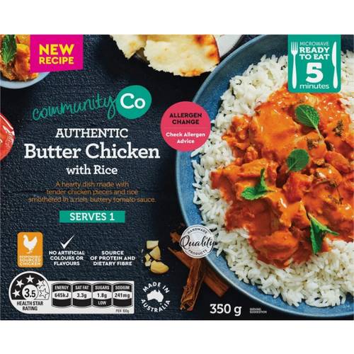 Community Co Butter Chicken with Rice 350g