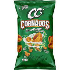 CCs Cornados Corn Chips Sour Cream & Chives 110g