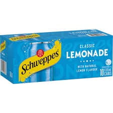 Schweppes Lemonade Cans 375mL10 Pk