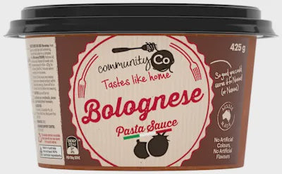 Community Co Fresh Bolognese Pasta Sauce 425g