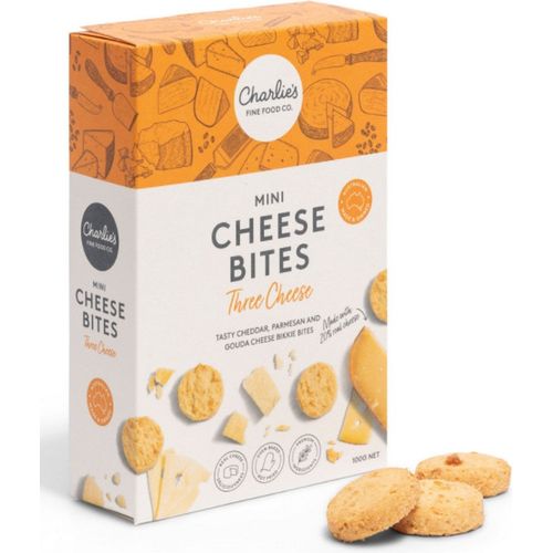 Charlies Mini Cheese Bites Three Cheese 100g