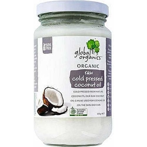 Global Organics Raw Cold Pressed Coconut Oil 300G