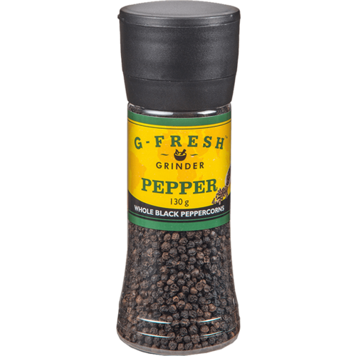 G Fresh Whole Black Peppercorns Grinder 90g