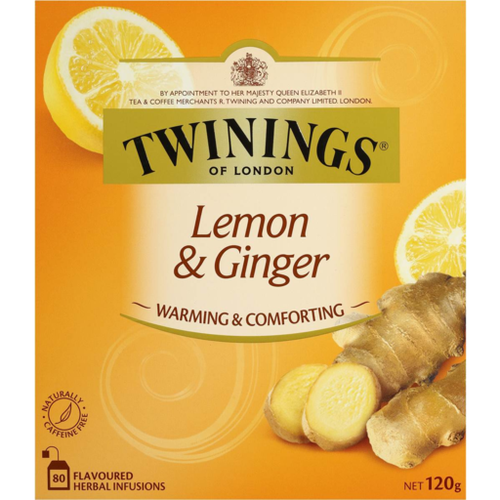 Twinings Lemon & Ginger Teabags 80pk