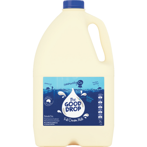 Community Co Full Cream Milk 3L