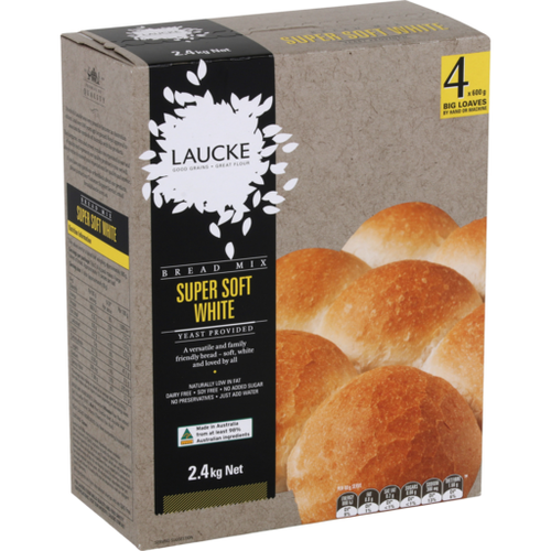 Laucke Super Soft White Bread Mix 2.4kg