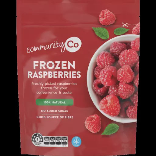 Community  Co Frozen Raspberries 500g