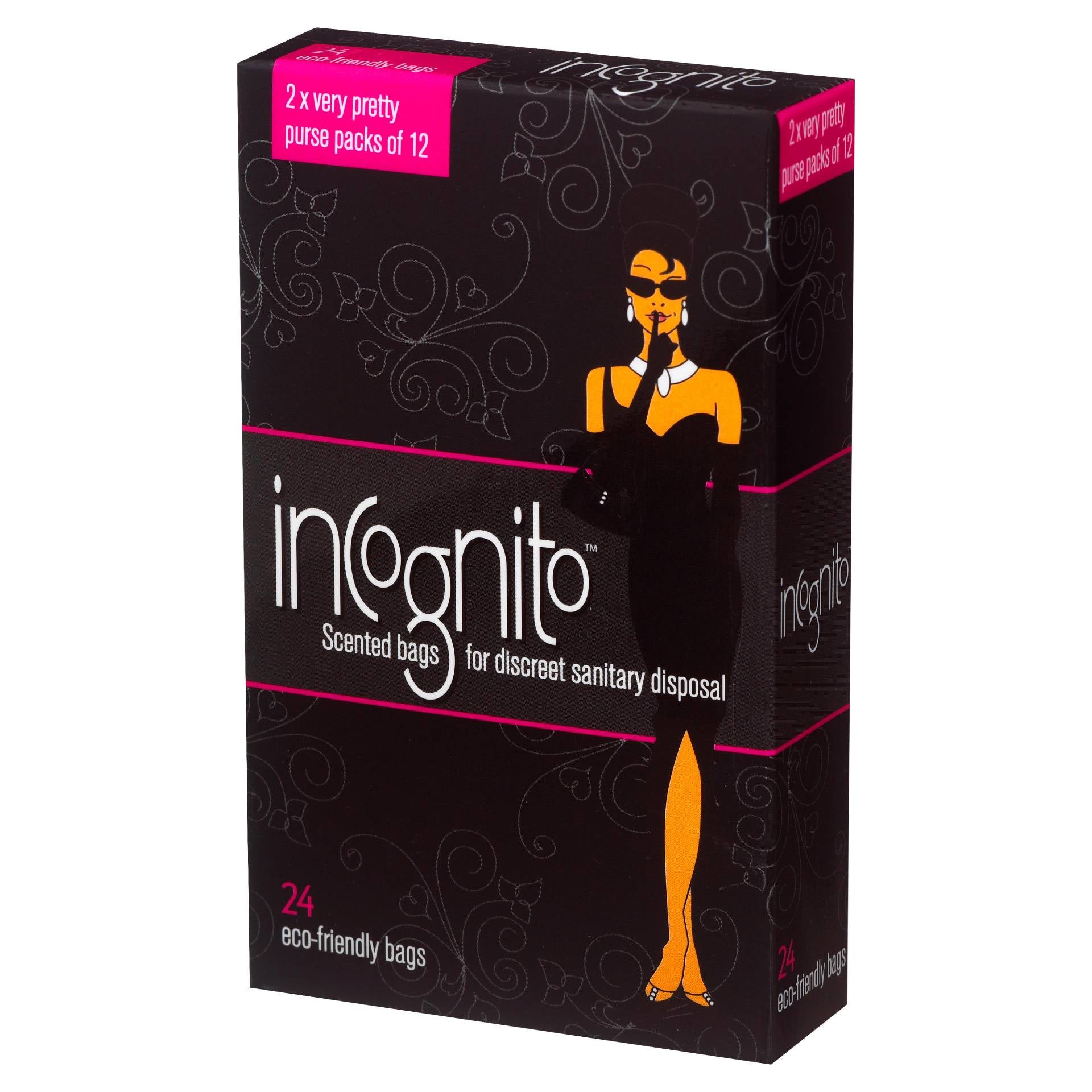 Incognito Sanitary Disposal Bags - 24 Pk