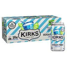 Kirks Lemonade Cans Sugar Free 375ml x 10