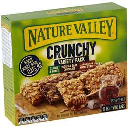 Nature Valley Crunchy Variety Bar 6 Pack 252gm