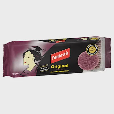 Fantastic Rice Crackers Black Original 100g