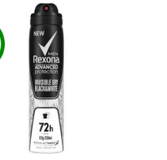 Rexona AP Advanced Mens Invisible Dry Black & White Deodorant 127g/220ml