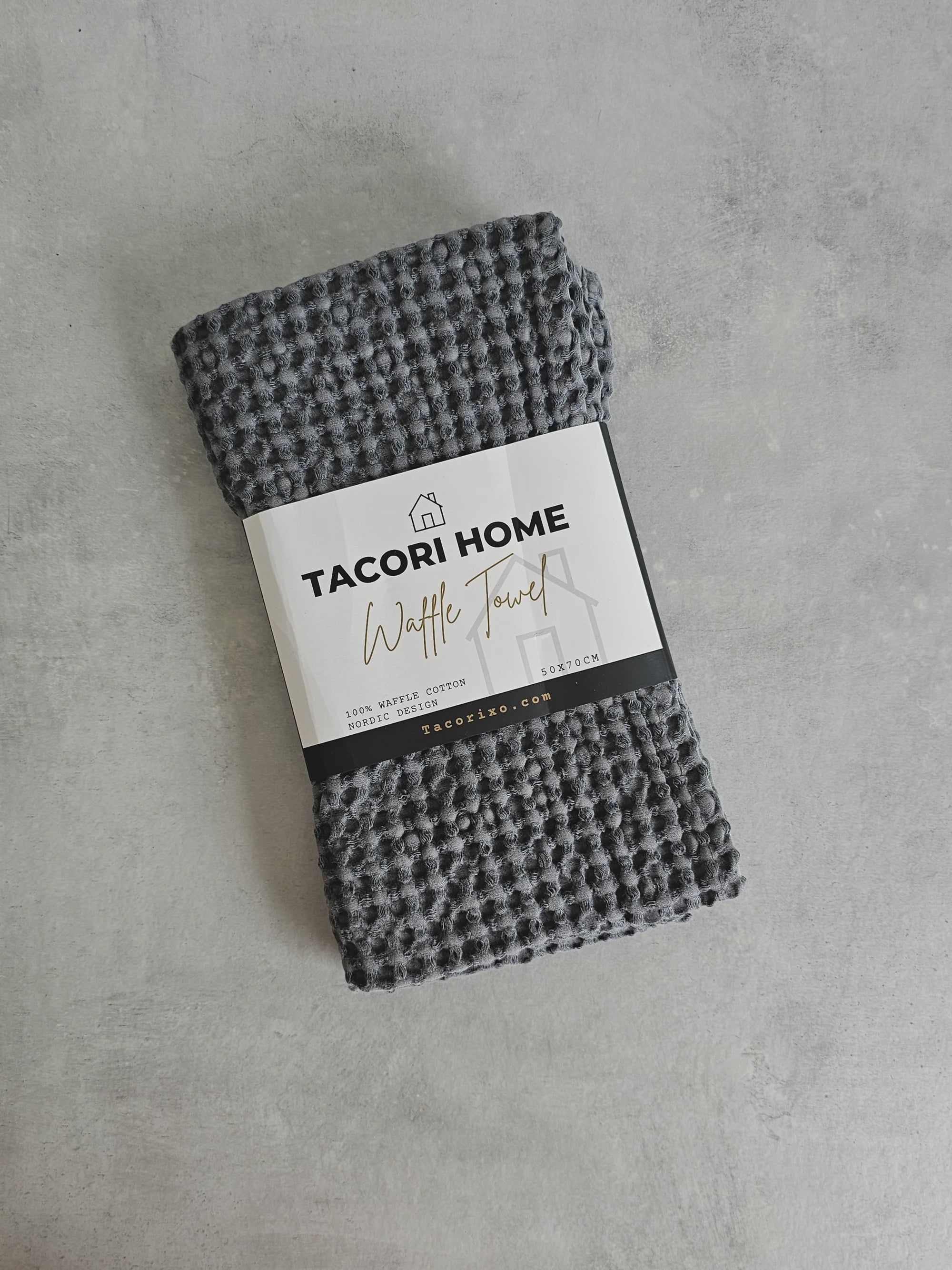 Tacori Waffle Towel Dark Grey