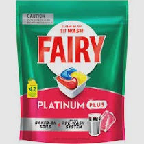 Fairy Platinum Plus Lemon Dishwashing Tablets 42 pack