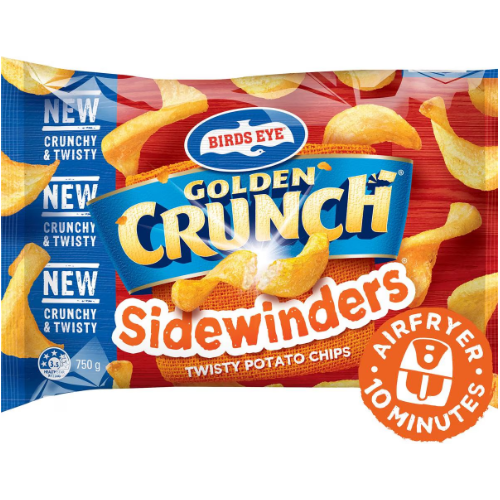 Birds Eye Golden Crunch Sidewinders 750g