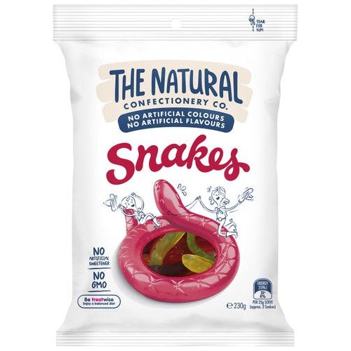 The Natural Confectionery Co Snakes 230gm