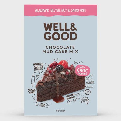 Well & Good Gluten Free Chocolate Mud Cake Mix 475g