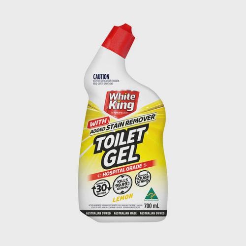 White King Toilet Gel With Added Stain Remover Lemon 700ml