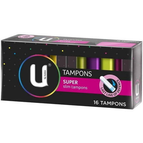 U By Kotex Super Slim Tampons 16