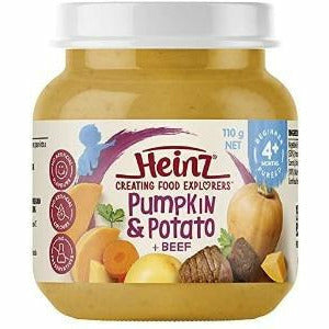 Heinz Baby Food Pumpkin Potato and Beef 110gm