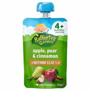 Raffertys Garden Apple Pear & Cinnamon 4m+ 120gm