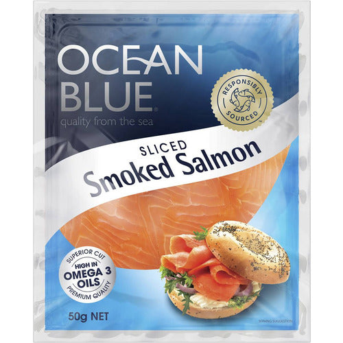 Ocean Blue Sliced Smoked Salmon 50g