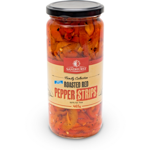 Sandhurst Roasted Red Pepper Strips 470g