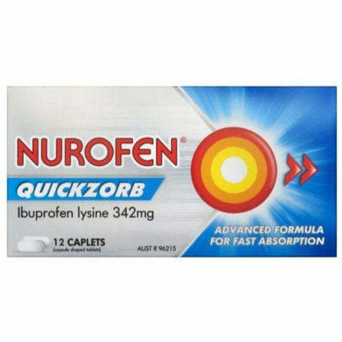 Nurofen Quickzorb Caplets 12 pack