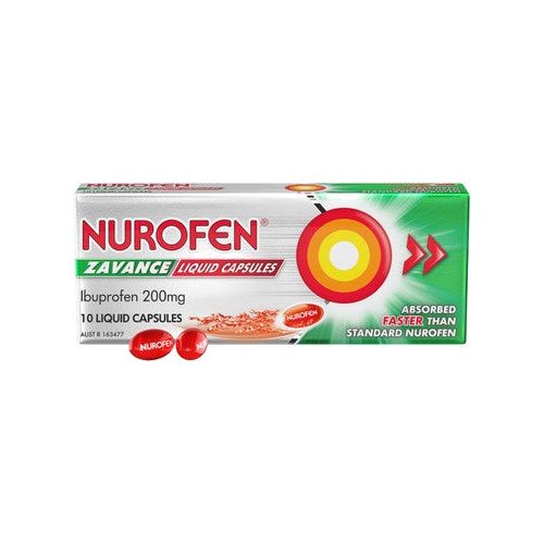 Nurofen Zavance Liquid Capsules 10 pkt